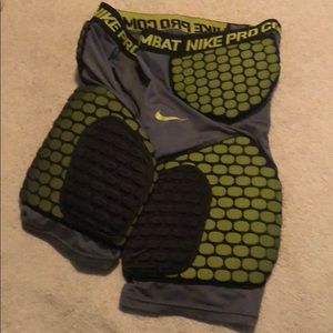 Nike pro combat football padded shorts